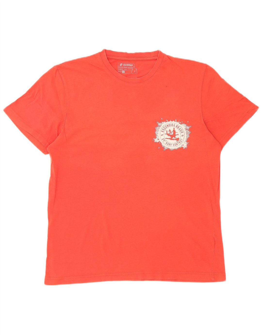 LOTTO Mens Graphic T-Shirt Top Large Red
