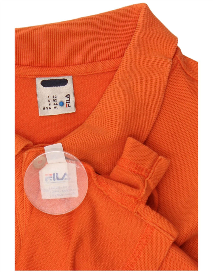Fila Herren Poloshirt Mittelorange Baumwolle