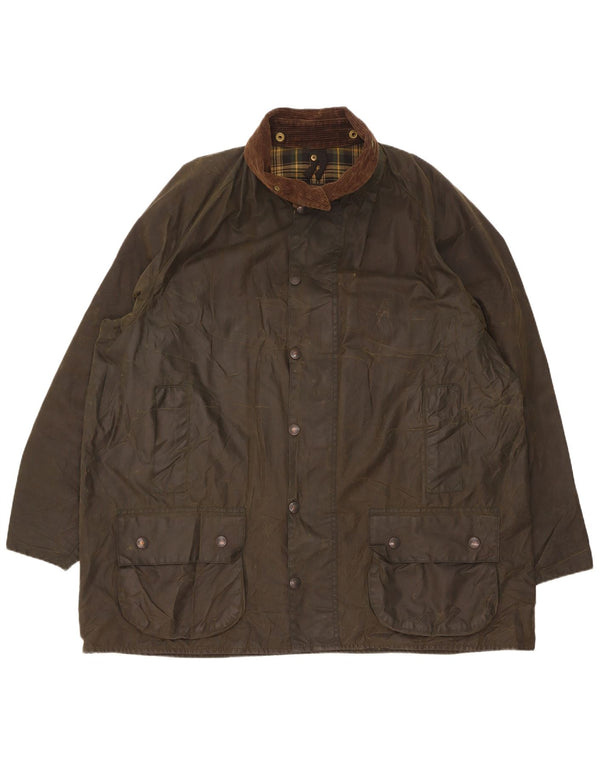 Barbour Herren Beaufort Loose Fit gewachste Baumwolljacke Größe 50 Medium Khaki