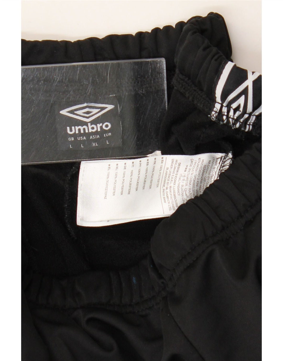 Umbro Herren Graphic Sport Shorts Large Schwarz Polyester