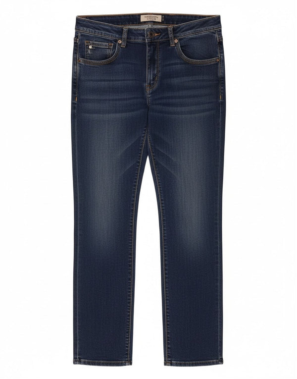 Superdry Damen Imogen Slim Jeans W30 L32 Blaue Baumwolle
