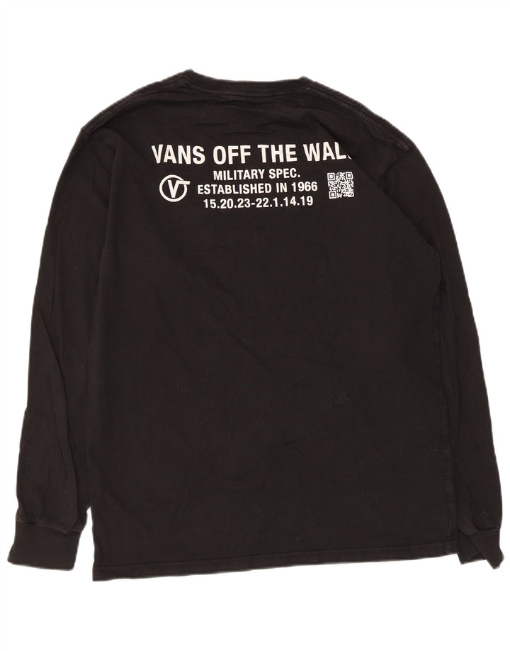 Vans Herren Grafik-Oberteil, langärmelig, mittelschwarz, Baumwolle
