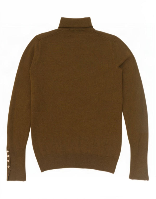 Rollkragenpullover für Damen von Zara, Gr. 10, Khaki