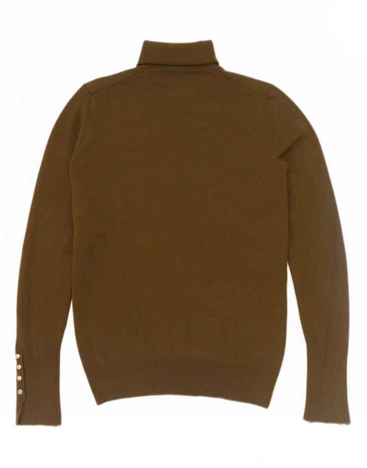 Rollkragenpullover für Damen von Zara, Gr. 10, Khaki