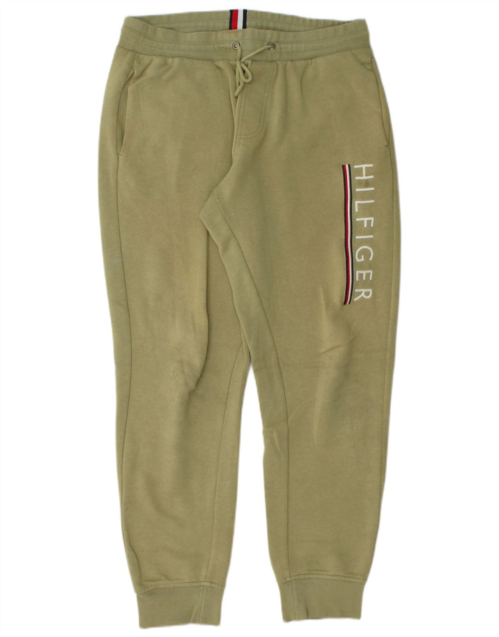 TOMMY HILFIGER Herren-Trainingsanzug mit Grafik, Jogginghose, Mittelgrün