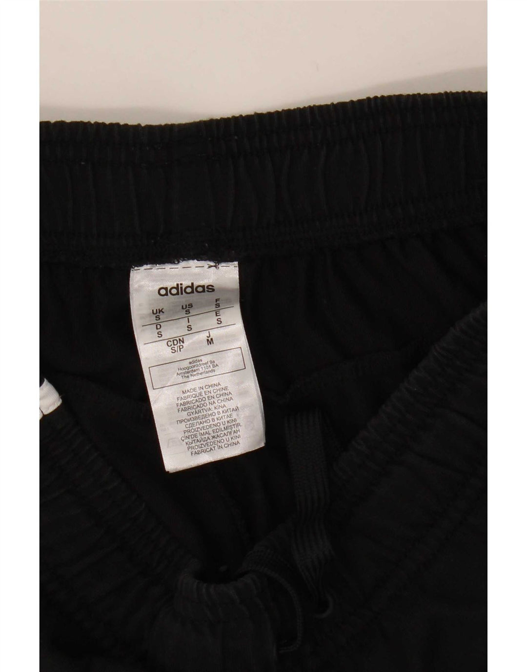 Adidas Herren-Trainingshose, Größe S, schwarze Baumwolle