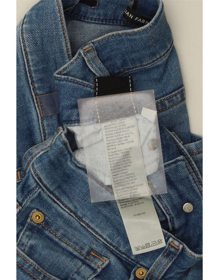 7 For All Mankind Damen Slim Jeans W28 L28 Blaue Baumwolle