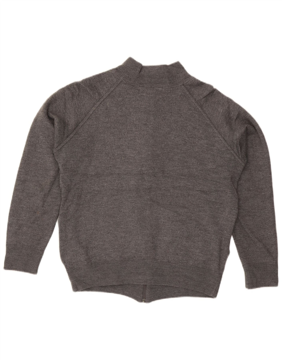 Zara Herren-Strickjacke, große graue Wolle
