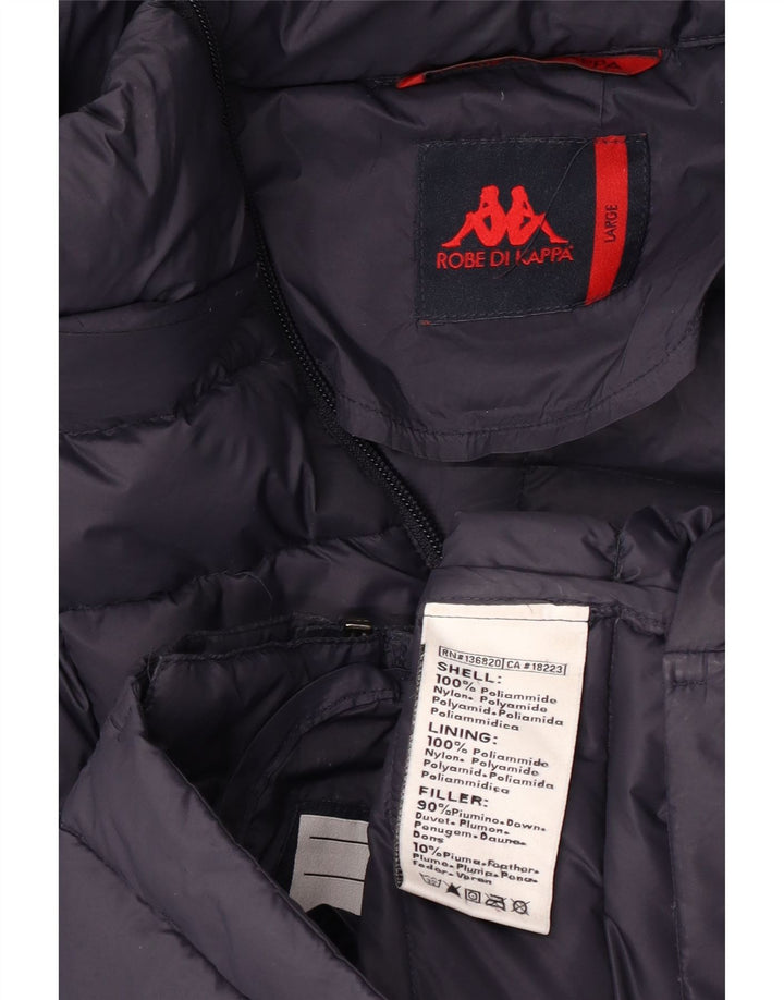 Kappa Damen Wattierte Jacke UK 16 Large Marineblau Polyamid