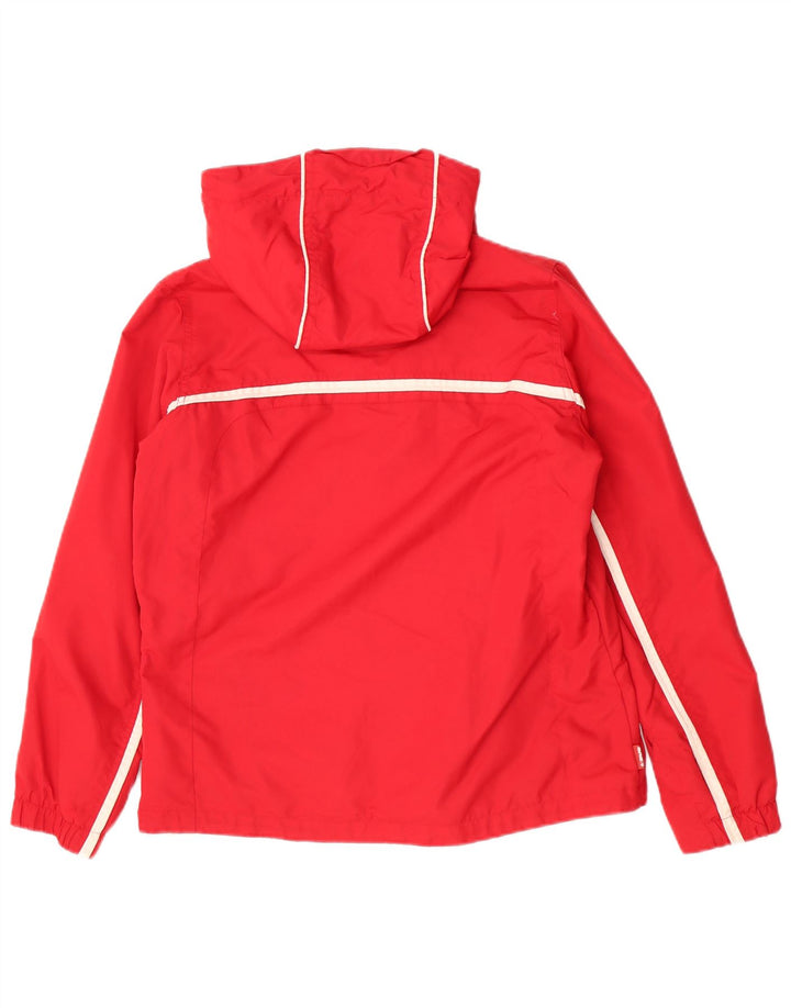 Brugi Mädchen-Regenjacke mit Kapuze, 15–16 Jahre, rotes Polyamid