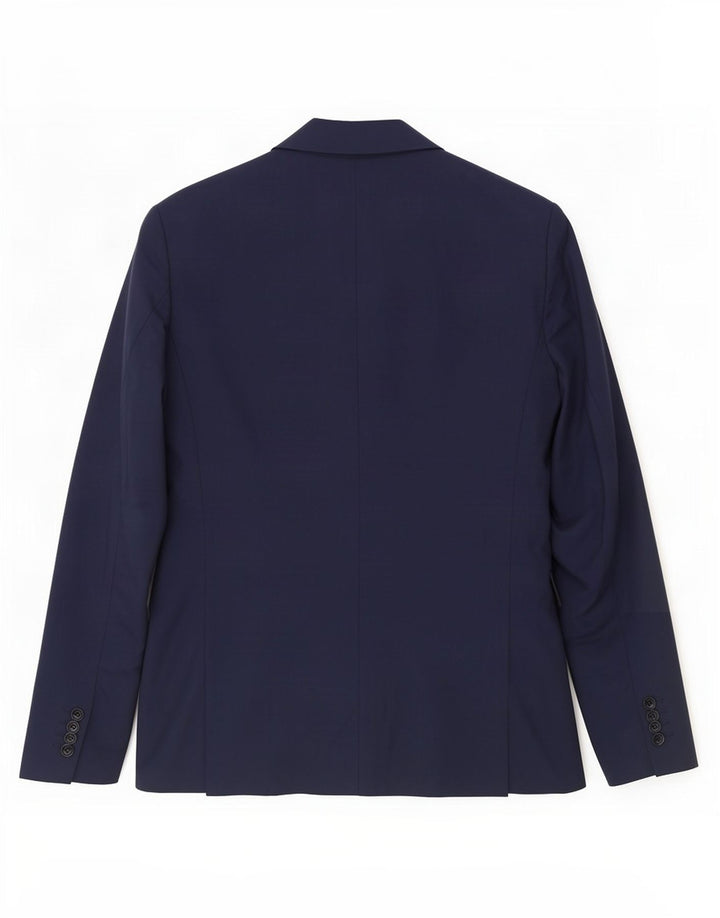 Zara Herren-Blazerjacke mit 2 Knöpfen, EU 46, klein, marineblau, Polyester