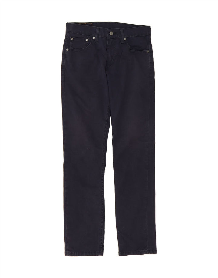 LEVI'S Womens 511 Slim Jeans W29 L32 Navy Blue Cotton Vintage Levi's and Second-Hand Levi's from Messina Hembry 