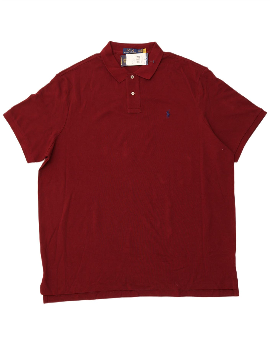 POLO RALPH LAUREN Herren-Poloshirt mit klassischer Passform, 2XL, Burgunderrot, Baumwolle