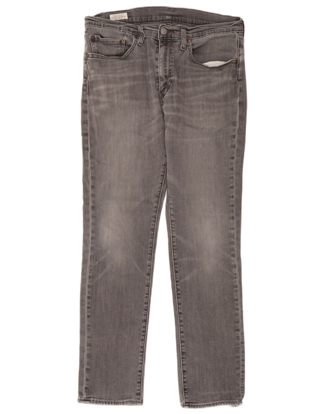 Levi's Herren Slim Jeans W34 L32 Graue Baumwolle