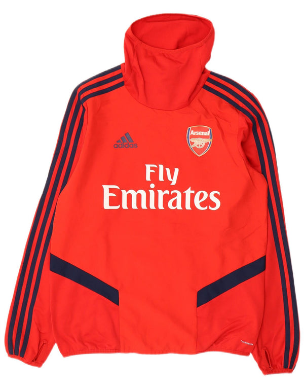 ADIDAS Arsenal-Pullover-Trainingsanzug für Jungen, 13–14 Jahre, rotes Farbblockdesign