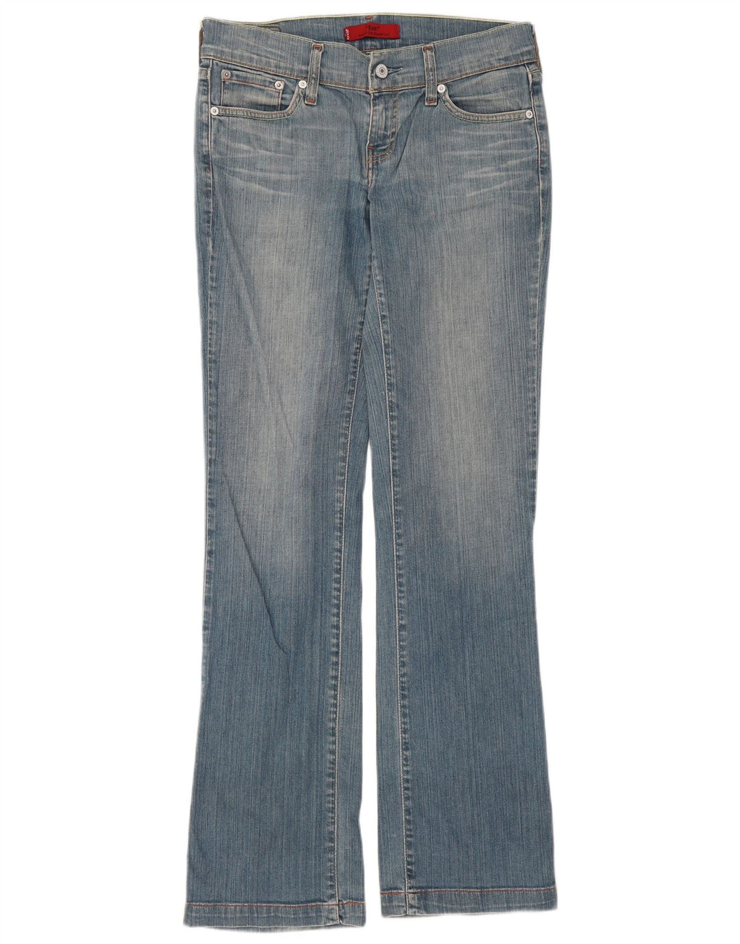 Levi's Damen Eve Straight Jeans W31 L34 Blaue Baumwolle