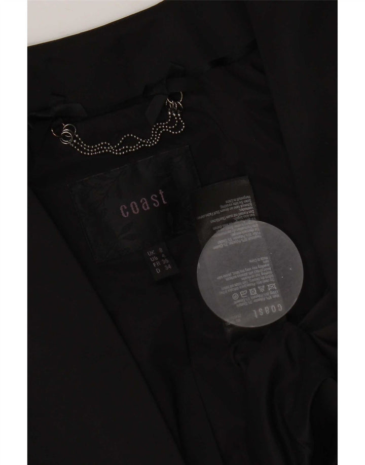 Coast Damen-Bolerojacke mit 3/4-Ärmeln, Größe S, Schwarz, Polyester