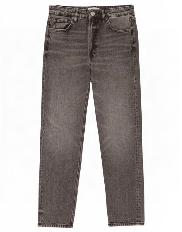 Zara Womens Tapered Jeans EU 38 Small W28 L27 Grey Cotton