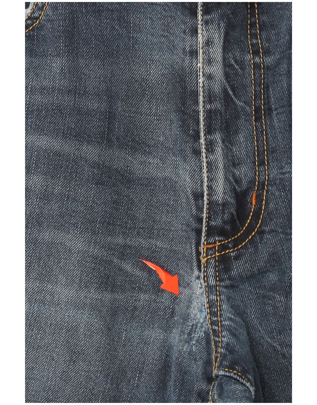 MARLBORO CLASSICS Herren Straight Jeans W33 L29 Marineblaue Baumwolle