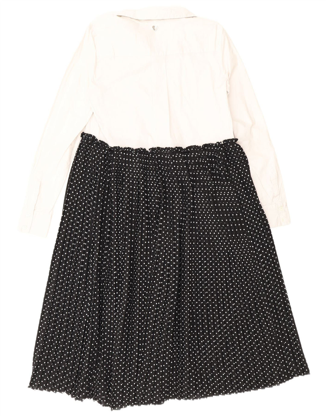 Simona Barbieri Damen Twinset Maxikleid IT 42 Mittelschwarz gepunktet