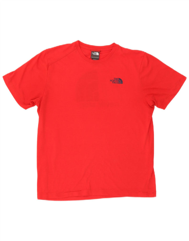 The North Face Herren-T-Shirt mit Grafik, Mittelrotes Polyester