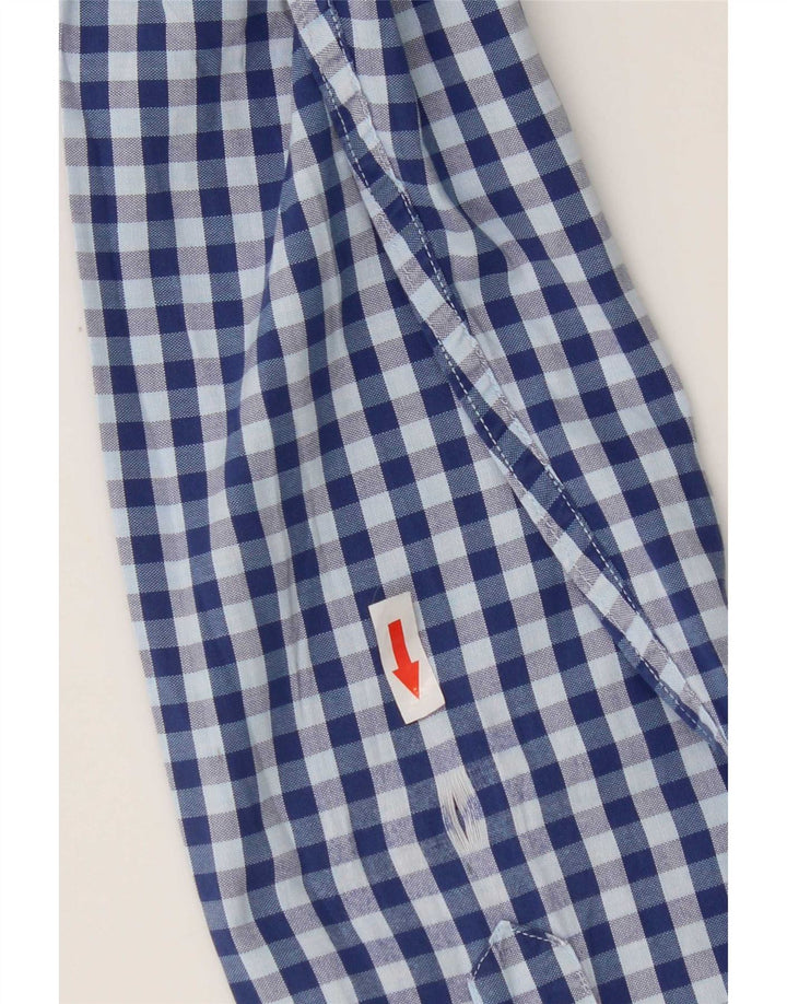 Gant Herren Heritage Regular Fit Hemd aus mittelblauer Gingham-Baumwolle