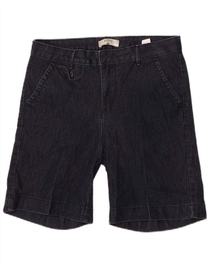 Lee Womens Riders Denim Shorts US 8 Medium W30 Marineblaue Baumwolle
