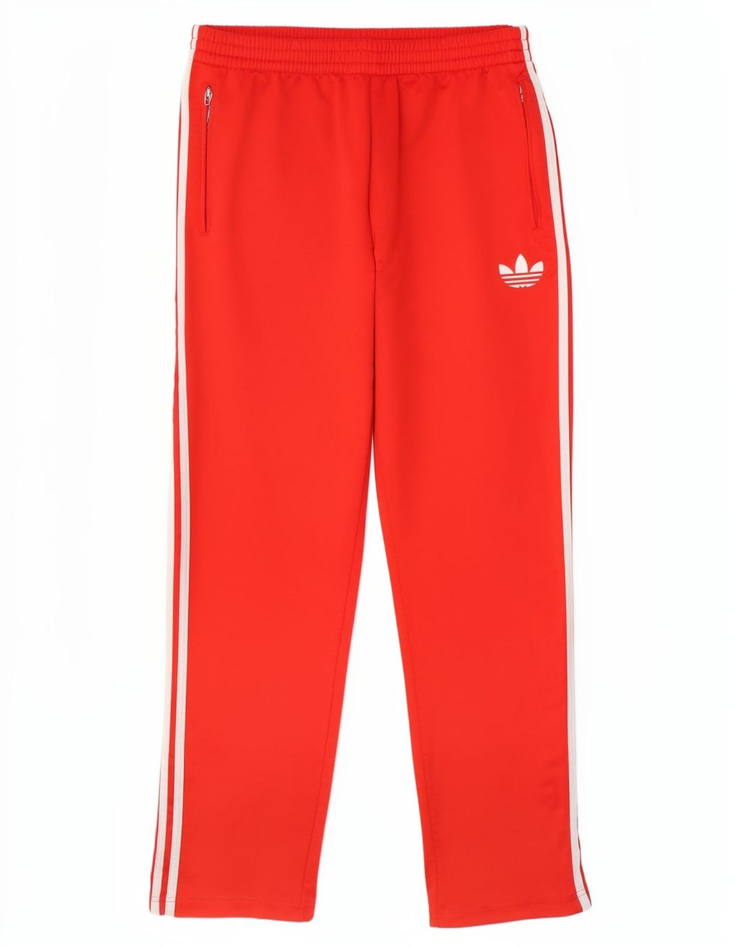 Adidas Herren-Trainingshose aus mittelrotem Polyester