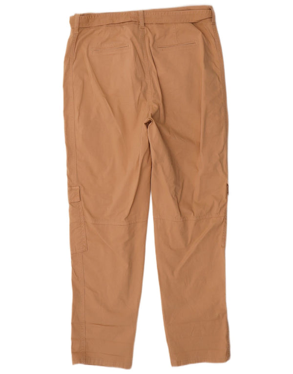 MINT VELVET Tapered Cargo-Hose für Damen UK 12 Mittel W30 L28 Beige Baumwolle