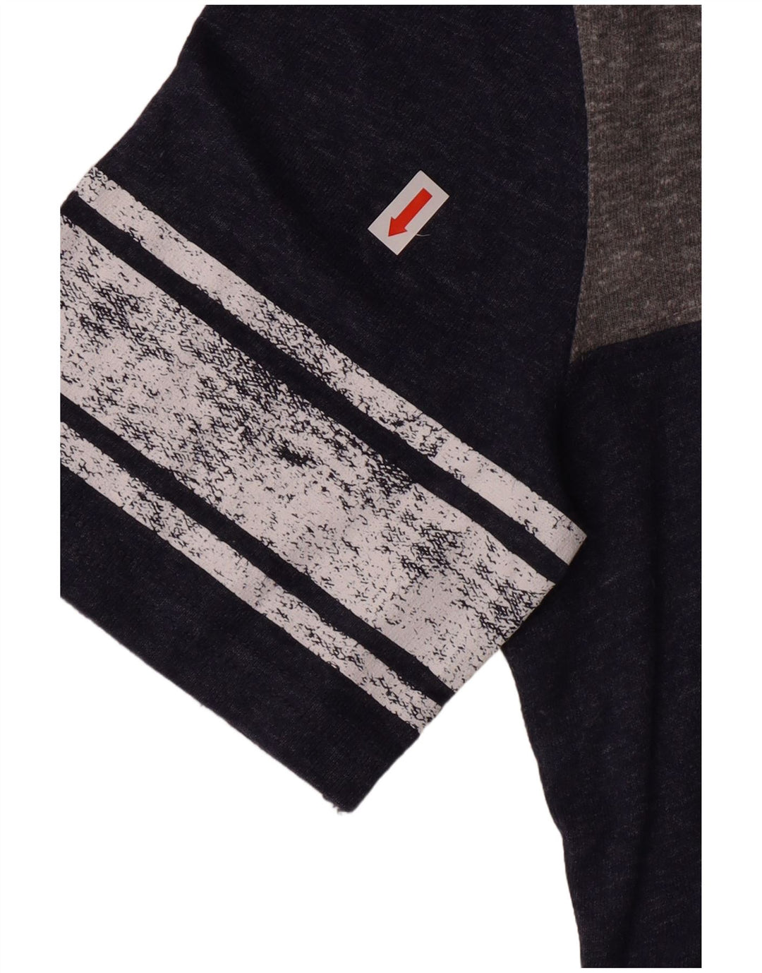 Reebok Damen Graphic T-Shirt Top UK 14 Large Marineblau Polyester