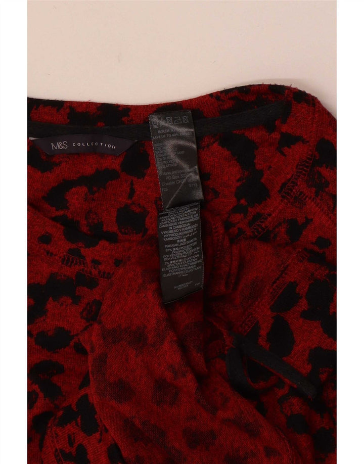 Marks & Spencer Damen-Pullover mit U-Boot-Ausschnitt, Gr. 12, Mittelrot