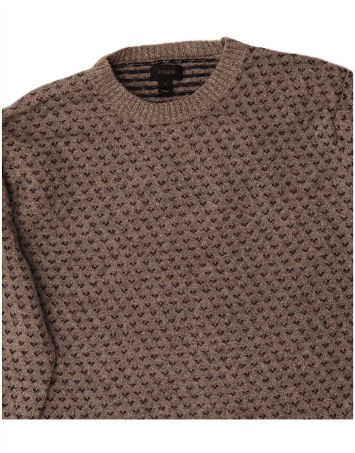 J. CREW Damen-Pullover mit U-Boot-Ausschnitt, UK 14, Mittelgrau, Fair Isle