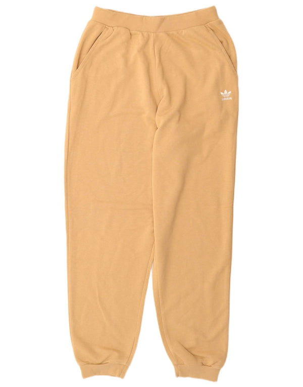 Adidas Damen Trainingshose Jogger UK 8 Small Beige Baumwolle
