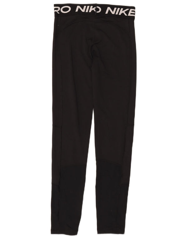 NIKE Dri Fit Grafik-Leggings für Mädchen, 13–14 Jahre, XL, schwarzes Polyester