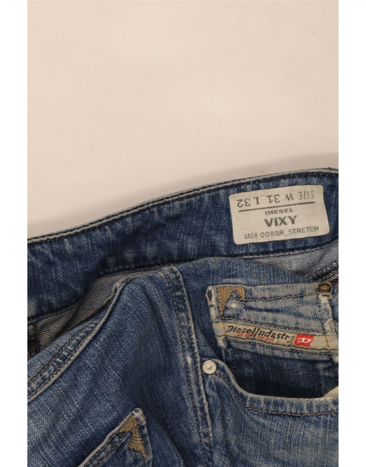 Diesel Damen Vixy Straight Jeans W31 L32 Blaue Baumwolle