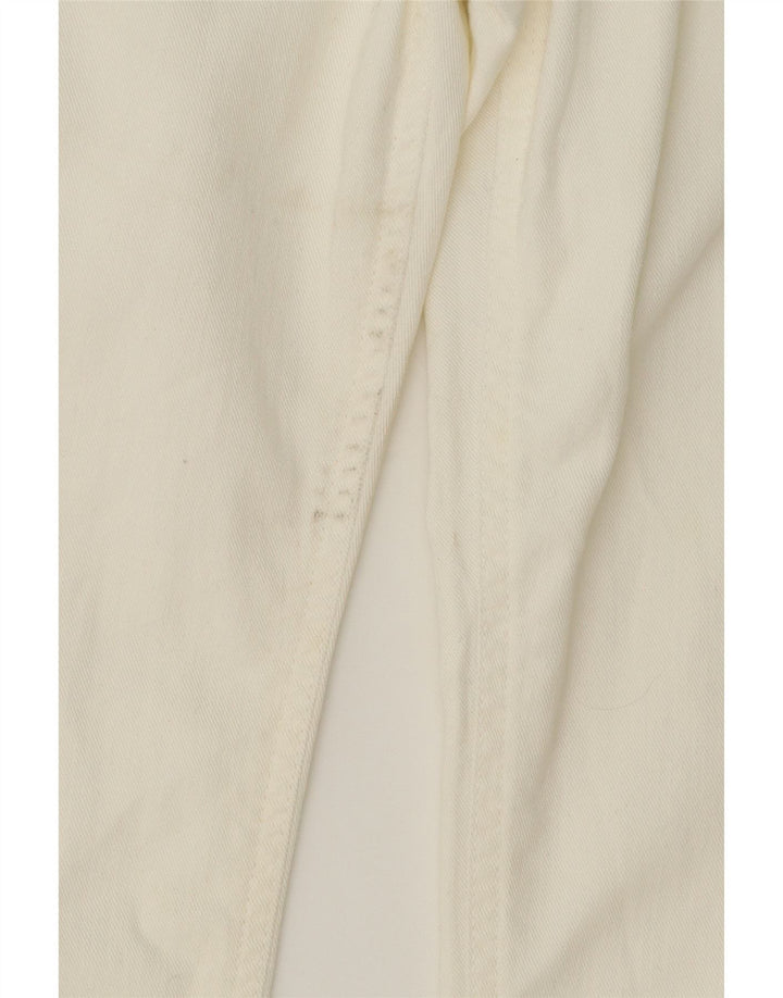 LUISA SPAGNOLI Womens Slim Jeans IT 46 Large W32 L29 White Cotton Vintage Luisa Spagnoli and Second-Hand Luisa Spagnoli from Messina Hembry 
