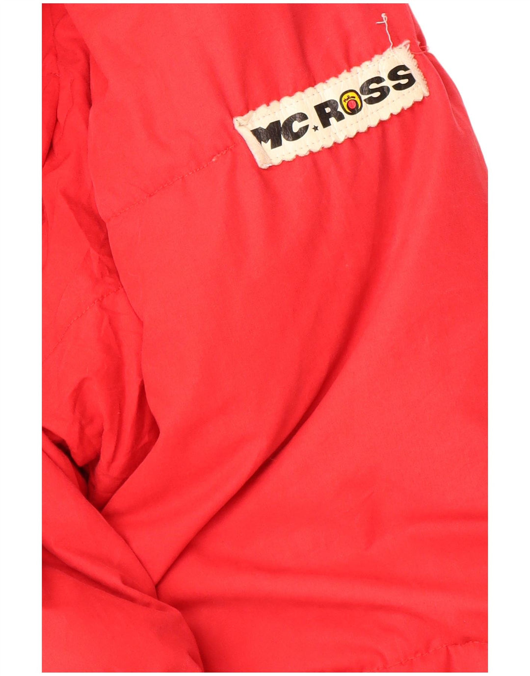 MC Ross gepolsterte Herrenjacke mit Kapuze, UK 36, Größe S, rote Baumwolle
