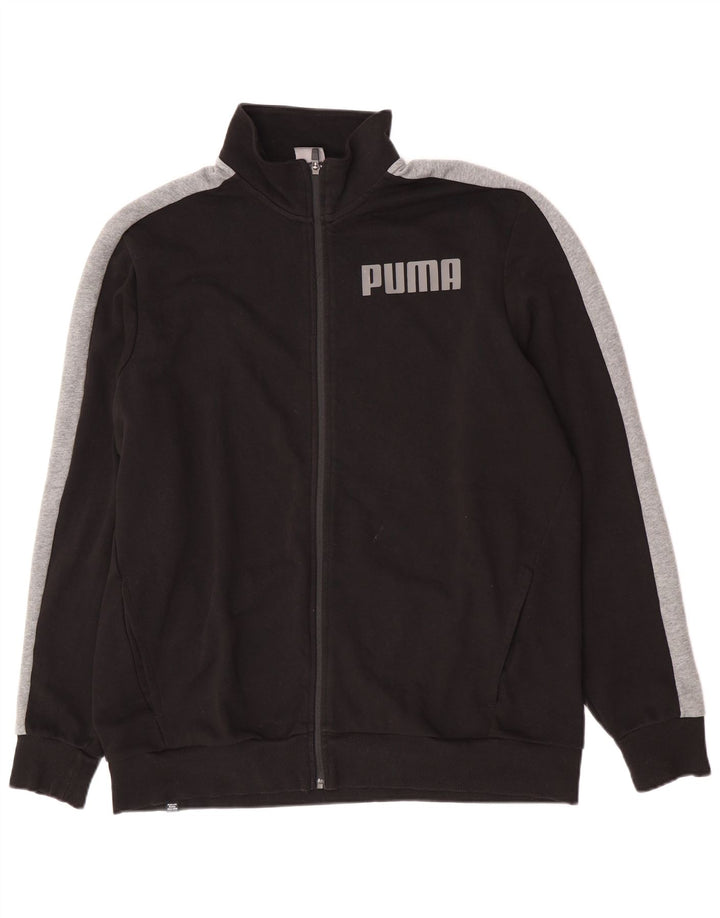 Puma Herren Graphic Trainingsanzug Top Jacke 2XL Schwarz Colourblock Baumwolle
