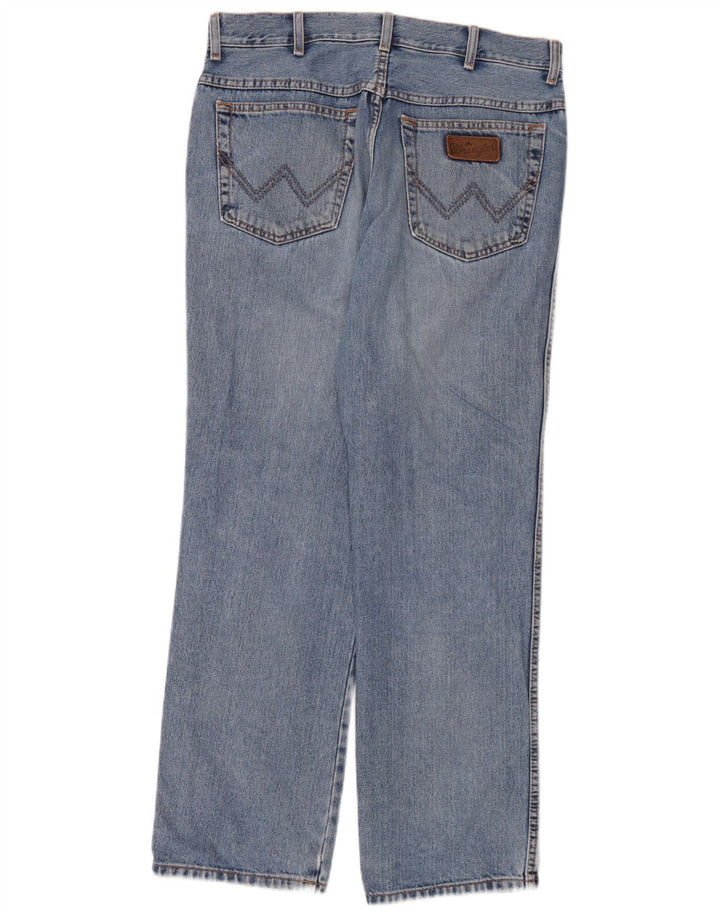 Wrangler Herren Texas Straight Jeans W34 L30 Blaue Baumwolle