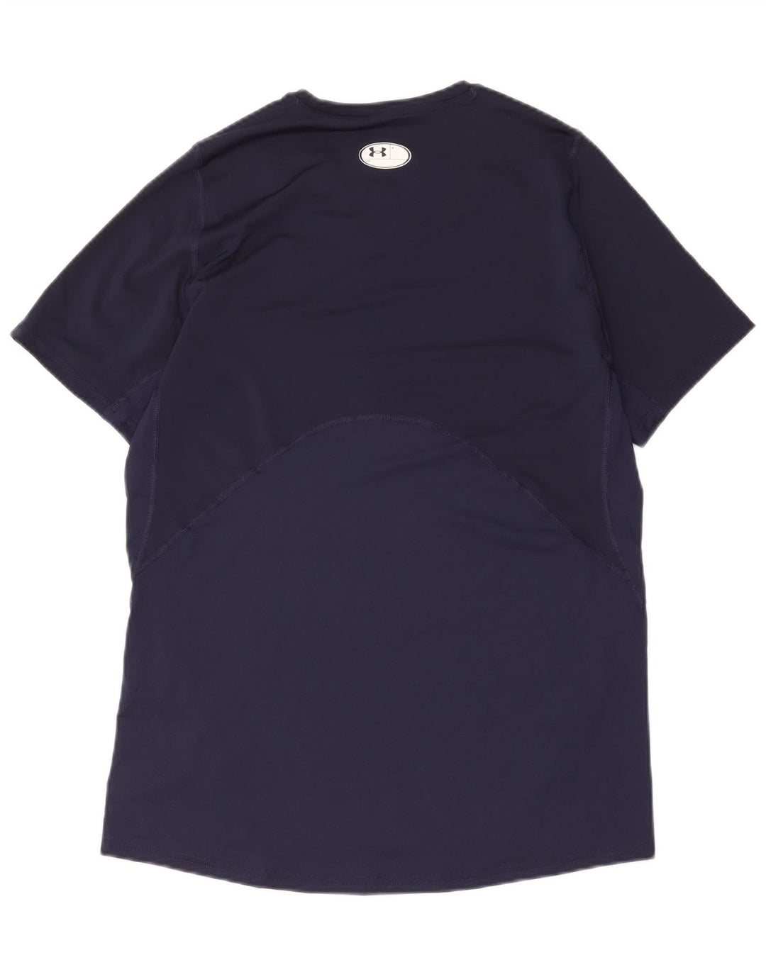 Under Armour Herren Heat Gear T-Shirt Top Large Marineblau Polyester