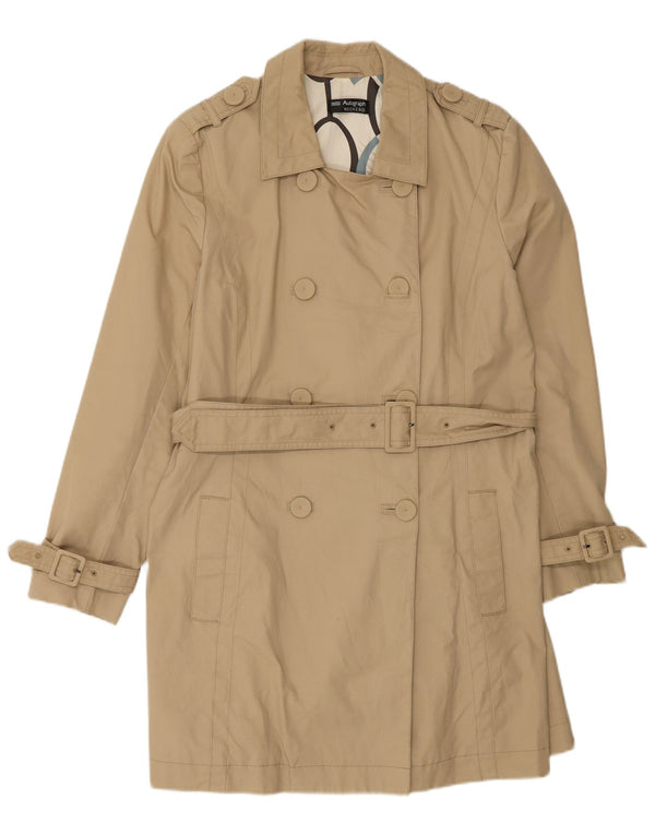 Marks & Spencer Damen Autograph Trenchcoat UK 14 Large Beige Baumwolle
