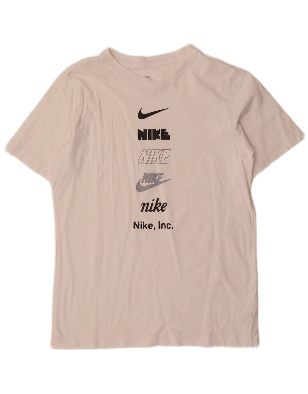 NIKE T-Shirt mit Grafik für Jungen, 13–14 Jahre, XL, weiße Baumwolle