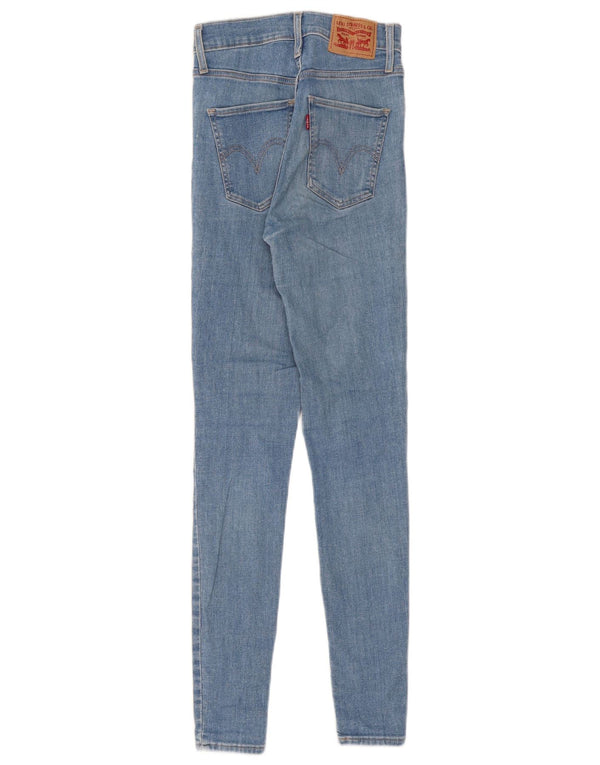Levi's Damen Mile High Super Skinny Jeans W24 L30 Blaue Baumwolle