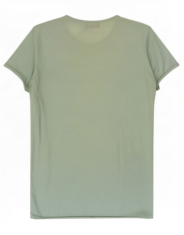 Zara Herren T-Shirt Top Large Grün