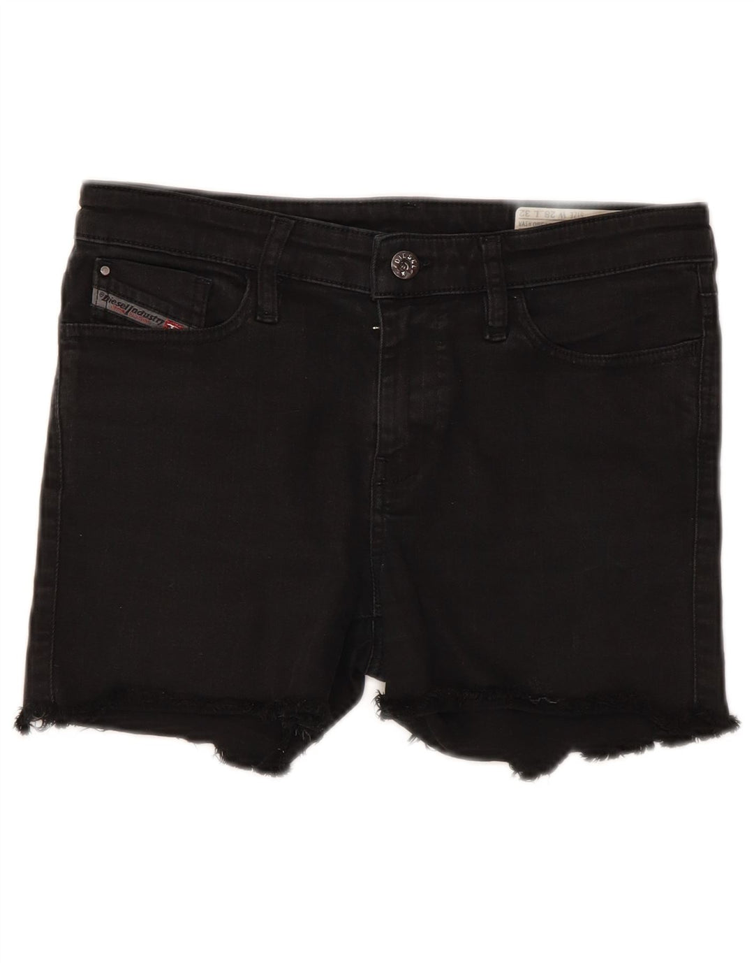 Diesel Womens Skinzee Denim Shorts W28 Mittelschwarze Baumwolle