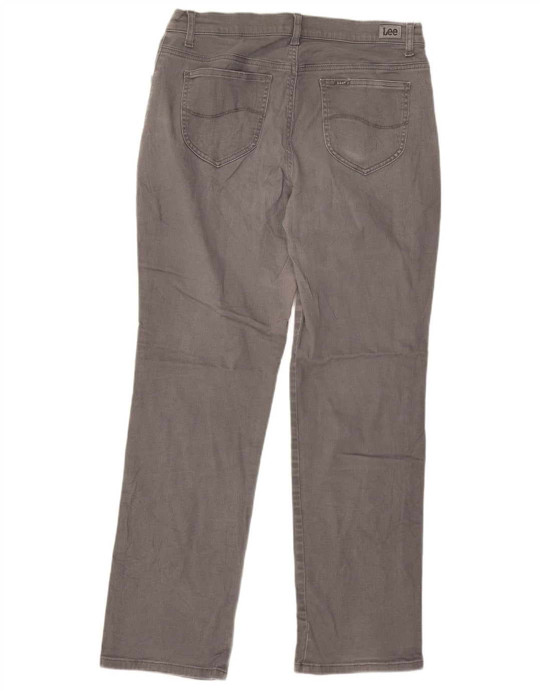 LEE Damen Mid Rise Regular Fit Straight Jeans W32 L29 Grau