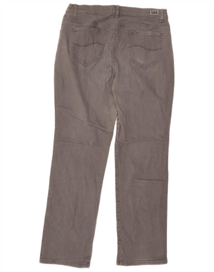 LEE Damen Mid Rise Regular Fit Straight Jeans W32 L29 Grau