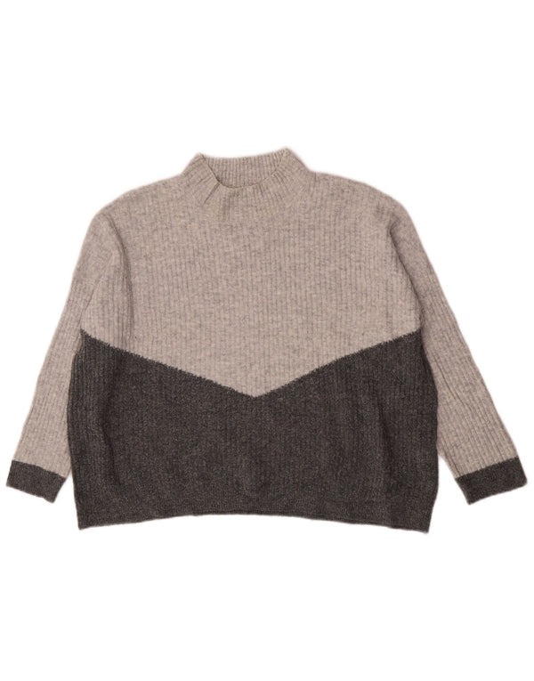 Marks & Spencer Damen-Pullover mit Rollkragen, Gr. 18, XL, Grau meliert