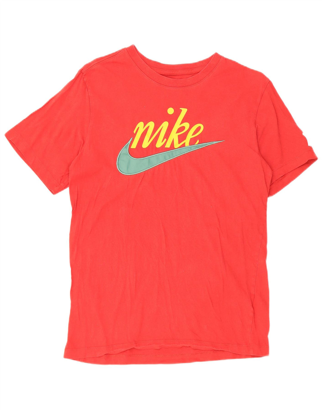 NIKE Mens Graphic T-Shirt Top Small Red Cotton