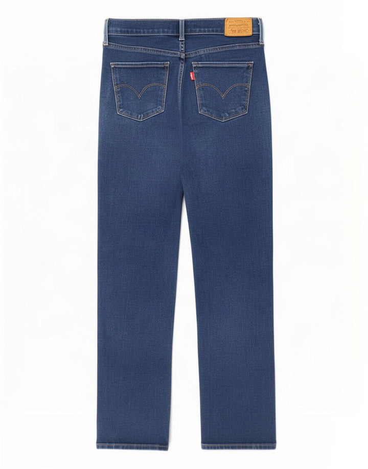 Levi's Damen Straight Jeans W28 L30 Blaue Baumwolle